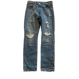 Women’s Levi’s Distressed 501 Blue Jeans W27 X L30